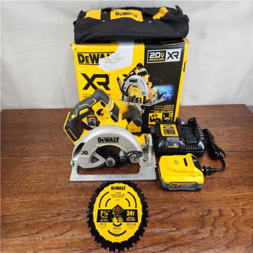 AS-IS DEWALT 20V MAX Lithium-Ion Cordless Brushless 7-1/4 in. Circular Saw Kit