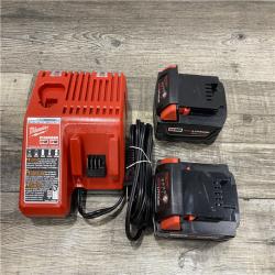 AS-IS Milwaukee 18-Volt Lithium-Ion XC Starter Kit with Two 5.0Ah Batteries and Charger