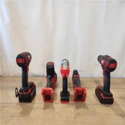 AS-IS- M18 18V Lithium-Ion Cordless Combo Kit (5-Tool) with (2) Batteries, Charger and Tool Bag