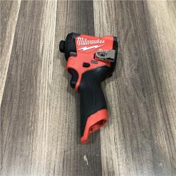 AS-IS Milwaukee FUEL 12V Lithium-Ion Brushless Cordless 1/4 in. Hex Impact Driver (Tool-Only)