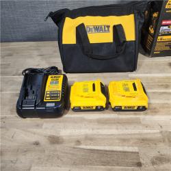 HOUSTON LOCATION - AS-IS Dewalt DCK225D2 20V MAX ATOMIC Brushless Compact Lithium-Ion 1/2 in. Cordless Drill Driver and 1/4 in. Impact Driver Combo Kit with 2 Batteries 2 Ah
