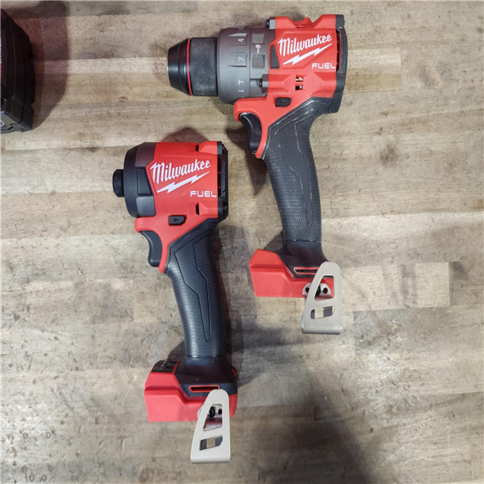 HOUSTON LOCATION - AS-IS MILWAUKEE FUEL 18V Lithium-Ion Brushless Cordless Hammer Drill and Impact Driver Combo Kit