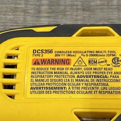 AS-IS DEWALT 20V MAX XR Cordless Brushless 3-Speed Oscillating Multi Tool Kit