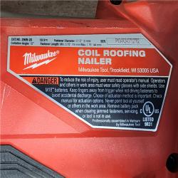 HOUSTON LOCATION - AS-IS Milwaukee FUEL 18-Volt Lithium-Ion Brushless Cordless Coil Roofing Nailer (Tool Only)