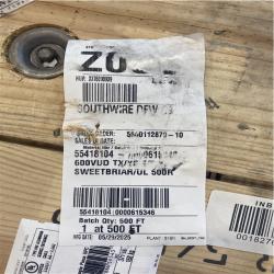 DALASL LOCATION- SOUTHWIRE SOUTHWIRE 500 FT. 4/0-4/0-2/0 Black Stranded AL TRIPLEX URD Cable 500R