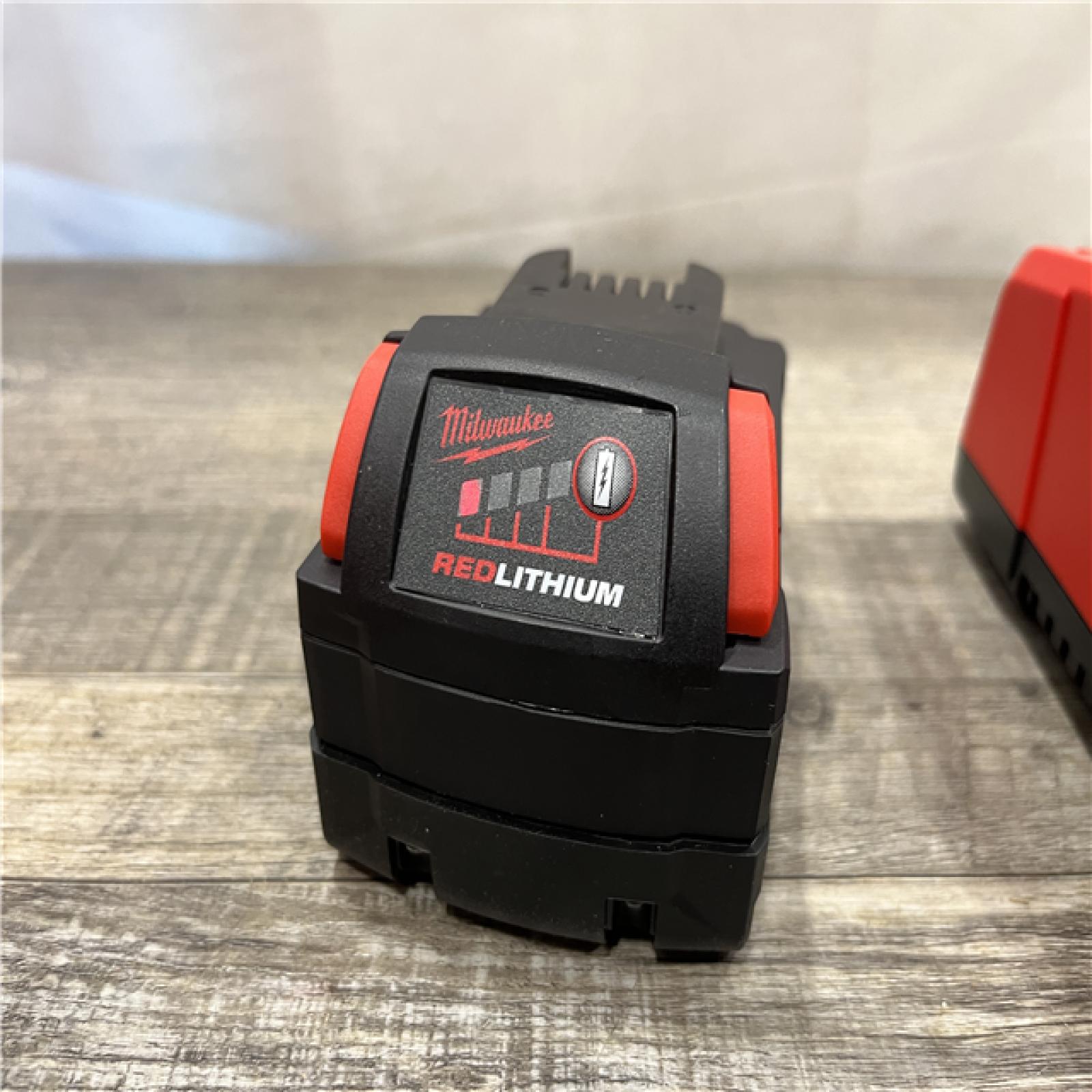 AS-IS Milwaukee 18-Volt Lithium-Ion XC Starter Kit with One 5.0Ah Battery and Charger