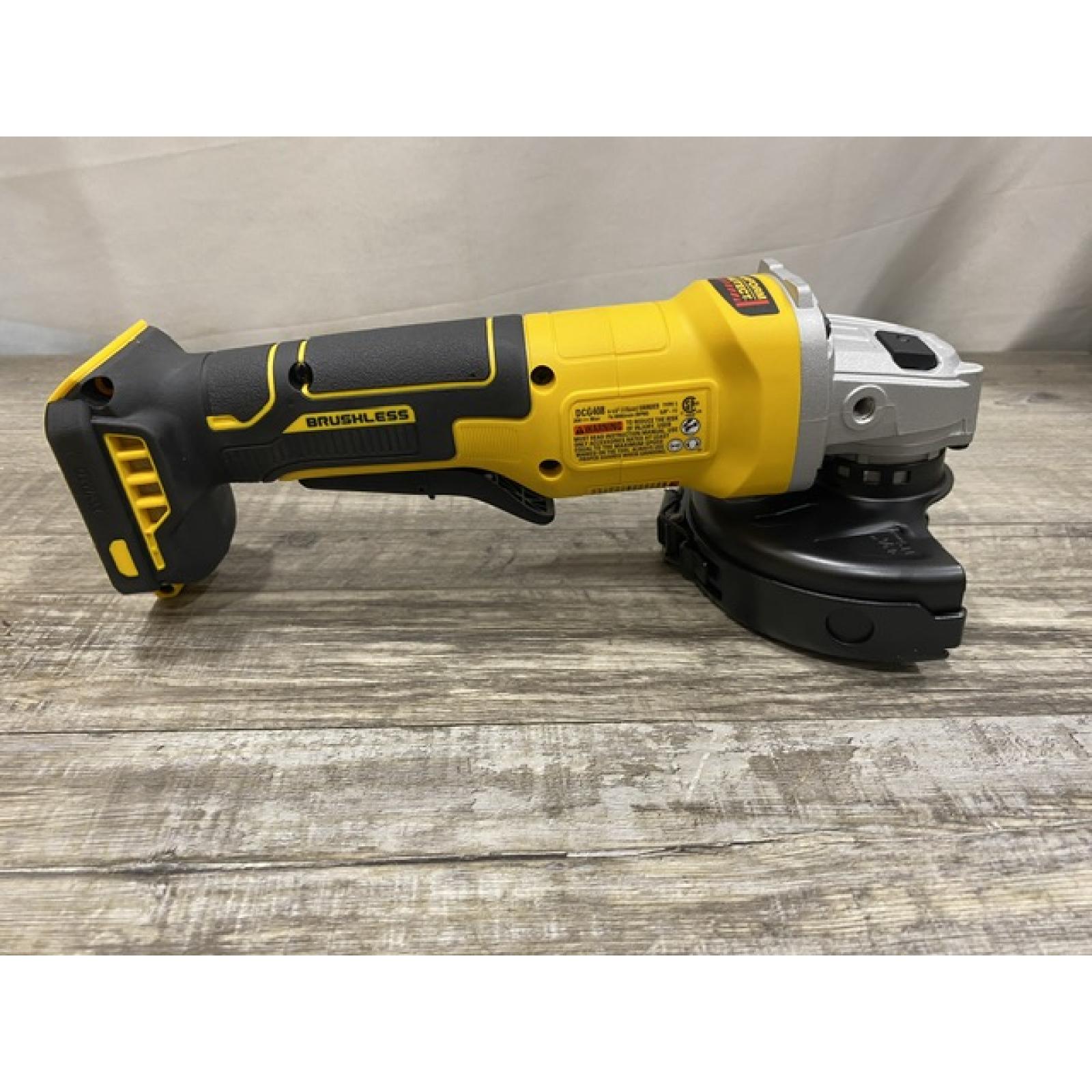 AS-IS DEWALT 20V MAX Cordless Brushless 4-1/2 in. Angle Grinder with Paddle Switch (Tool Only)