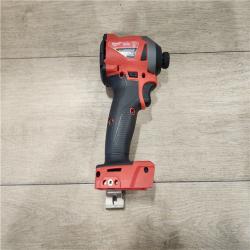 AS-IS- Milwaukee FUEL 18V Lithium-Ion Brushless Cordless 1/4 in. Hex Impact Driver (Tool-Only)