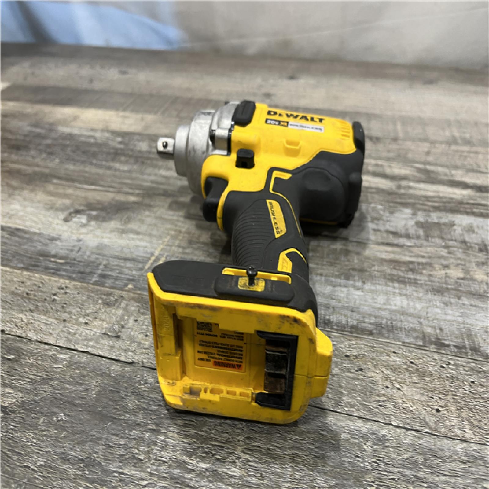 AS-IS DEWALT 20-Volt MAX XR Lithium-Ion Brushless Cordless 1/2 in. Impact Wrench with Detent Pin Anvil (Tool-Only)