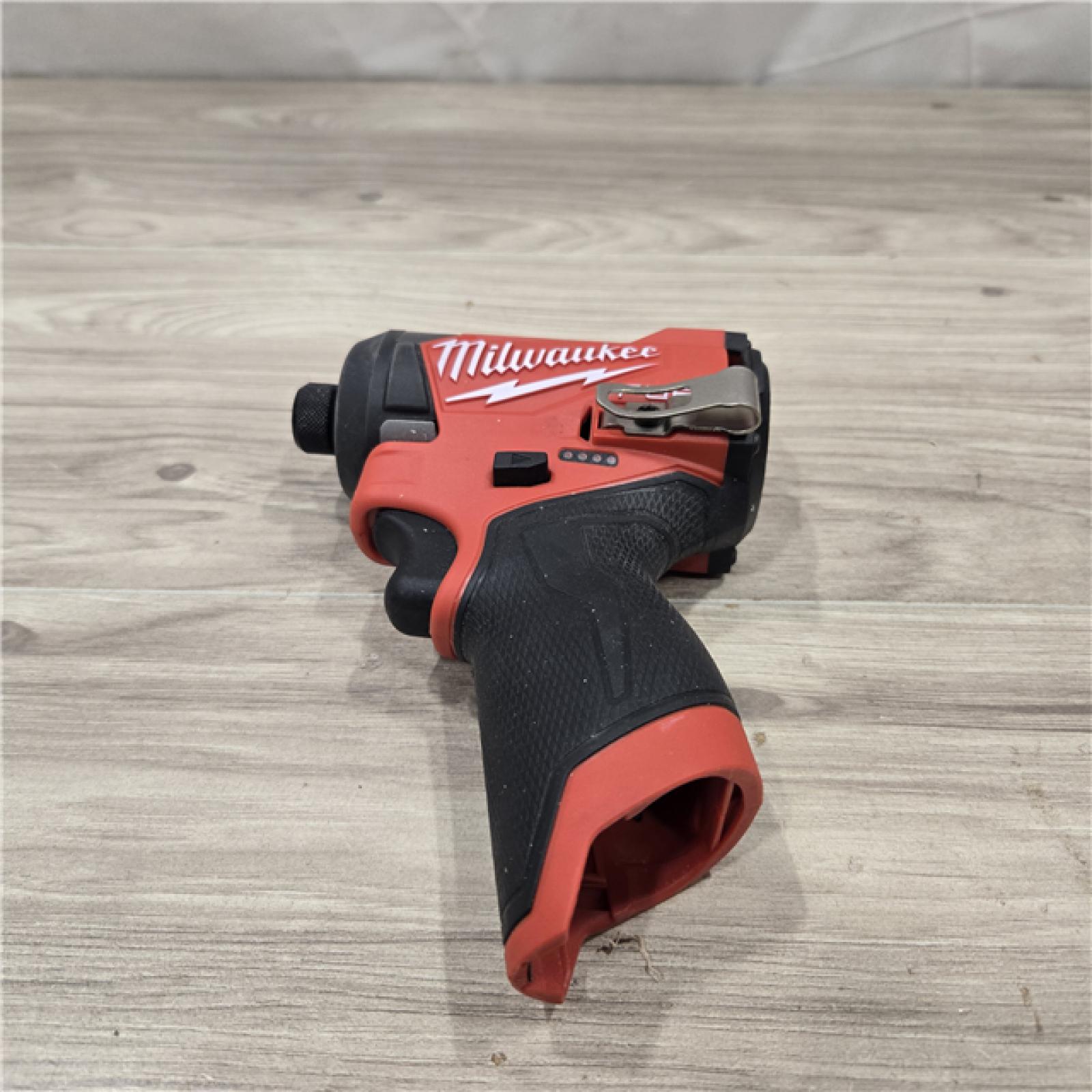 AS-IS Milwaukee M12 FUEL 12V Cordless 1/4 in. Hex Impact Driver Compact Kit