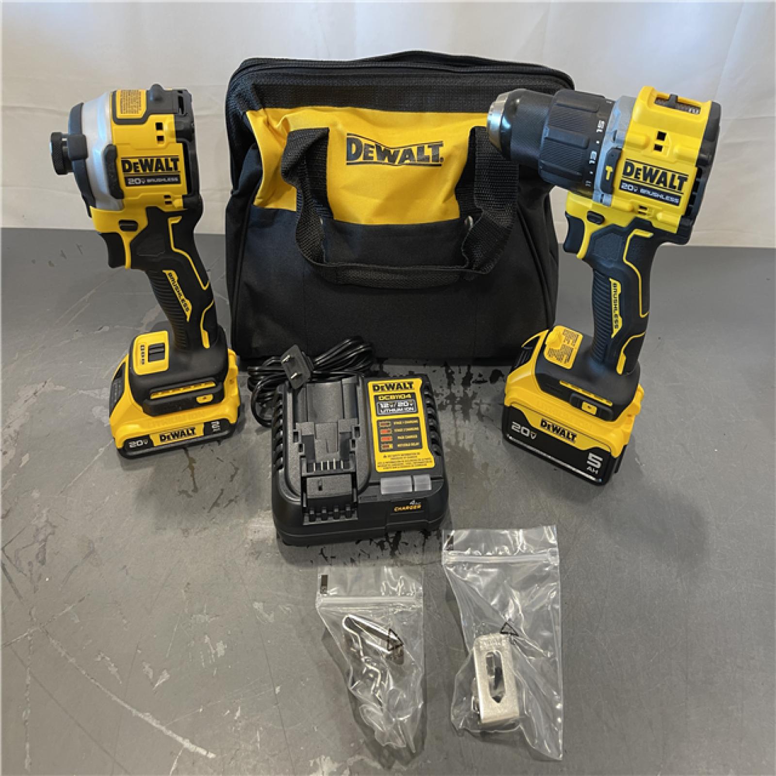 AS-IS - DeWalt ATOMIC 20-Volt Lithium-Ion Cordless 2-Tool Combo Kit