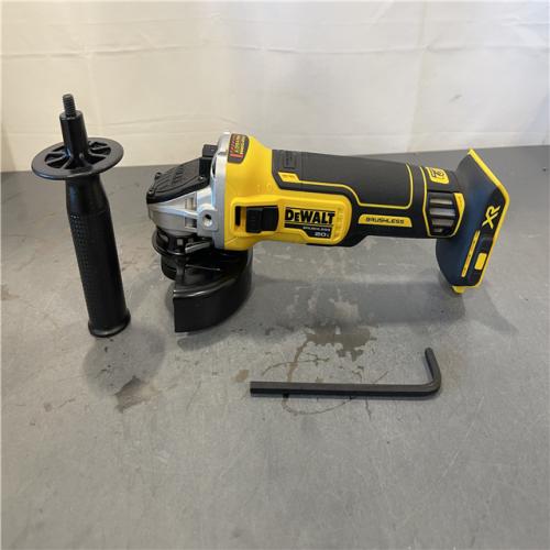 AS-IS - DeWalt 20V MAX XR Cordless Brushless 4.5 in. Slide Switch Small Angle Grinder with Kickback Brake