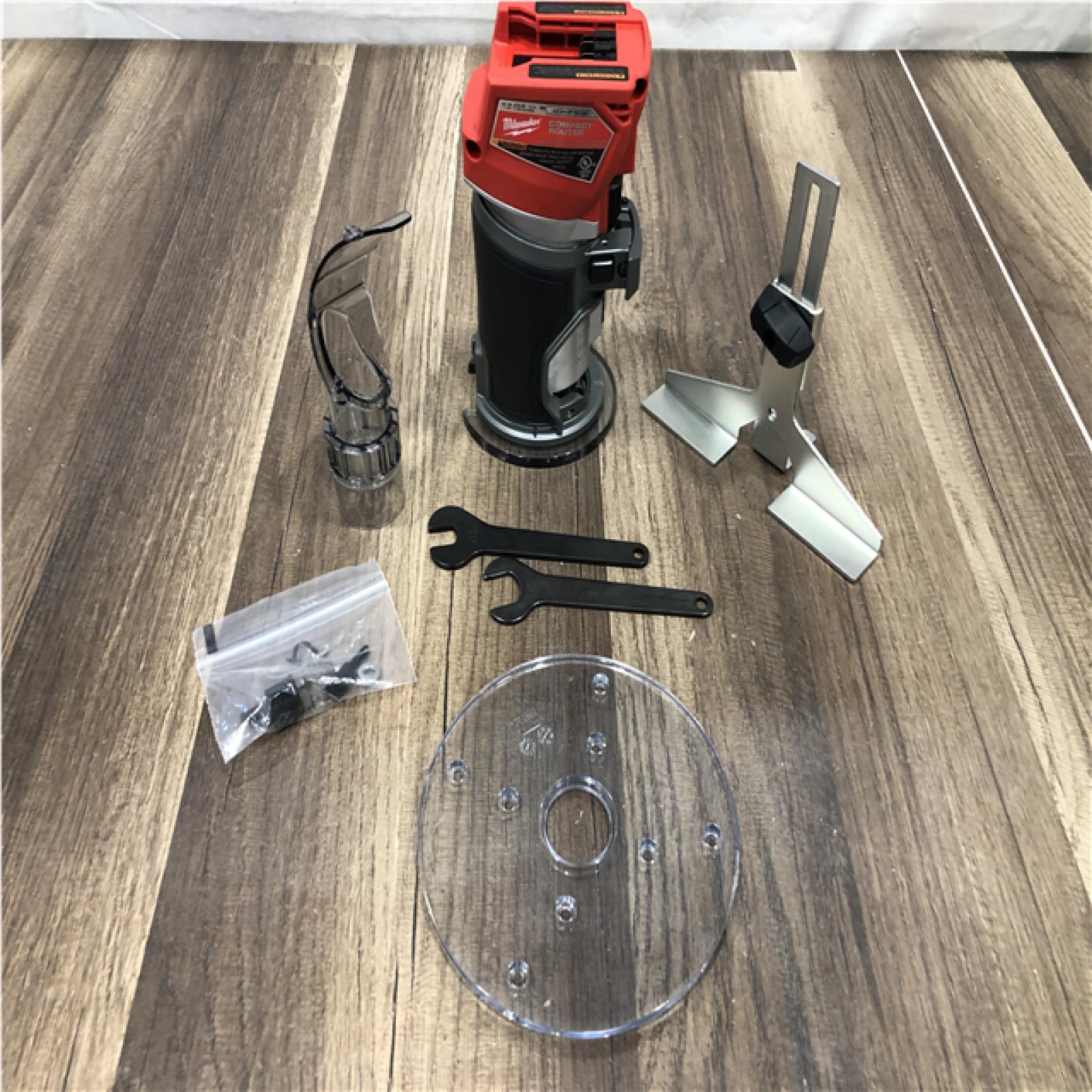 AS-IS Milwaukee FUEL 18V Lithium-Ion Brushless Cordless Compact Router (Tool-Only)