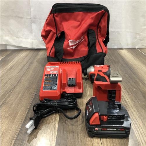 AS-IS Milwaukee 18-Volt Lithium-Ion Compact Brushless Cordless 1/4 in. Impact Driver Kit