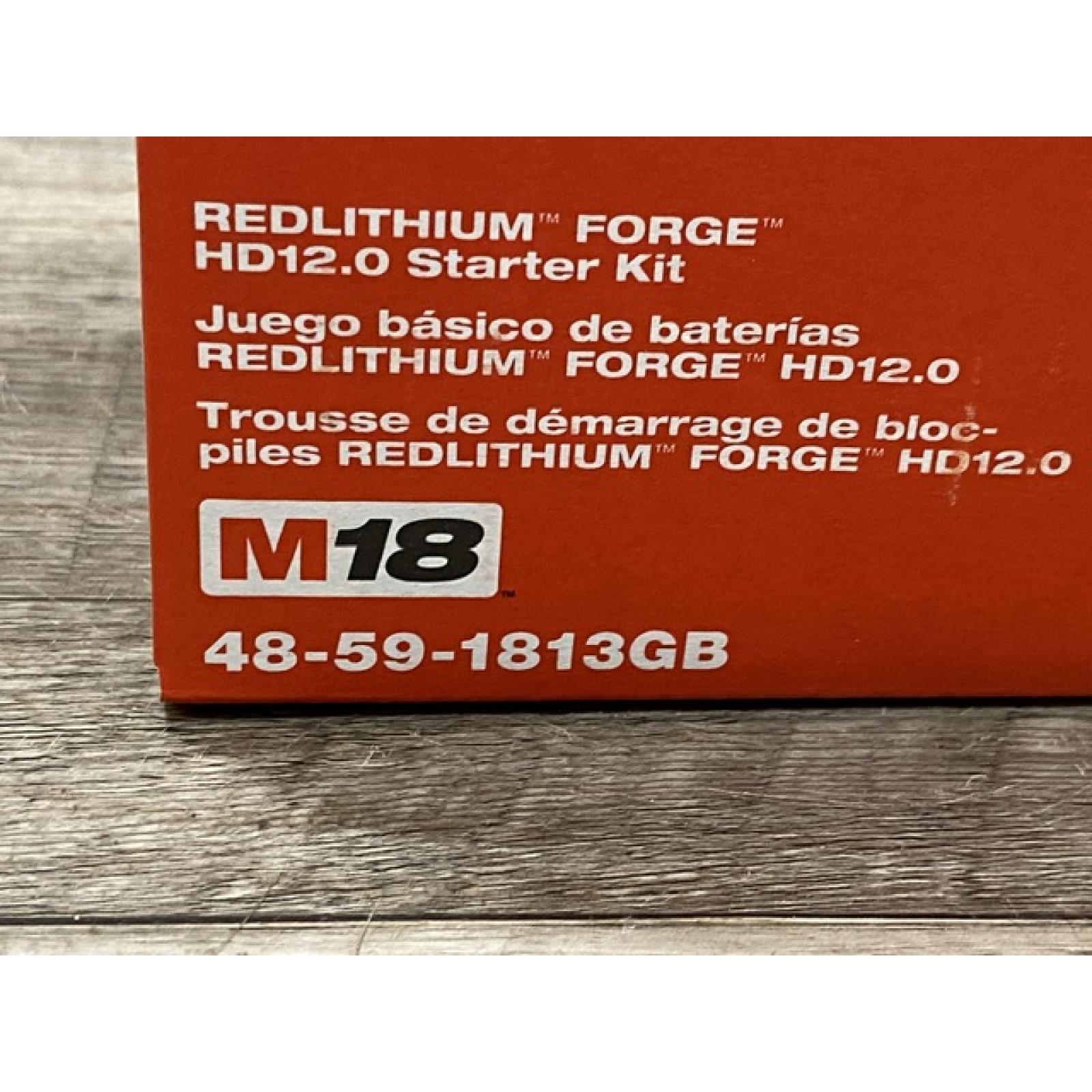 NEW - Milwaukee 18-Volt Lithium-Ion REDLITHIUM FORGE Starter Kit