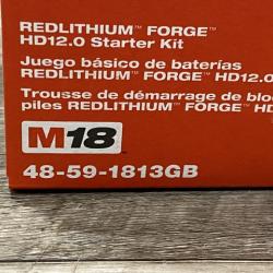 NEW - Milwaukee 18-Volt Lithium-Ion REDLITHIUM FORGE Starter Kit