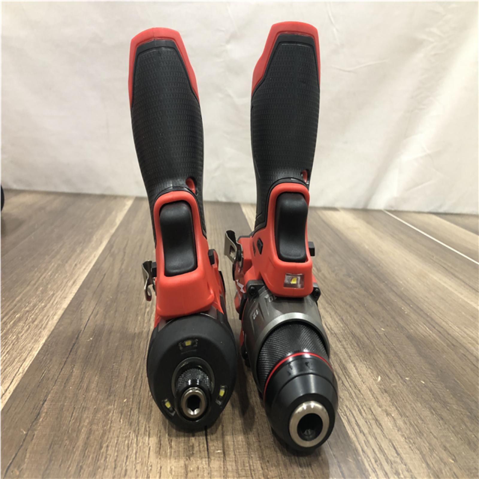 AS-IS Milwaukee FUEL 12-Volt Lithium-Ion Brushless Cordless Hammer Drill and Impact Driver Combo Kit