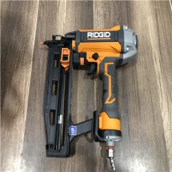 AS-IS RIDGID Pneumatic 16-Gauge 2-1/2 in. Straight Finish Nailer with CLEAN DRIVE Technology
