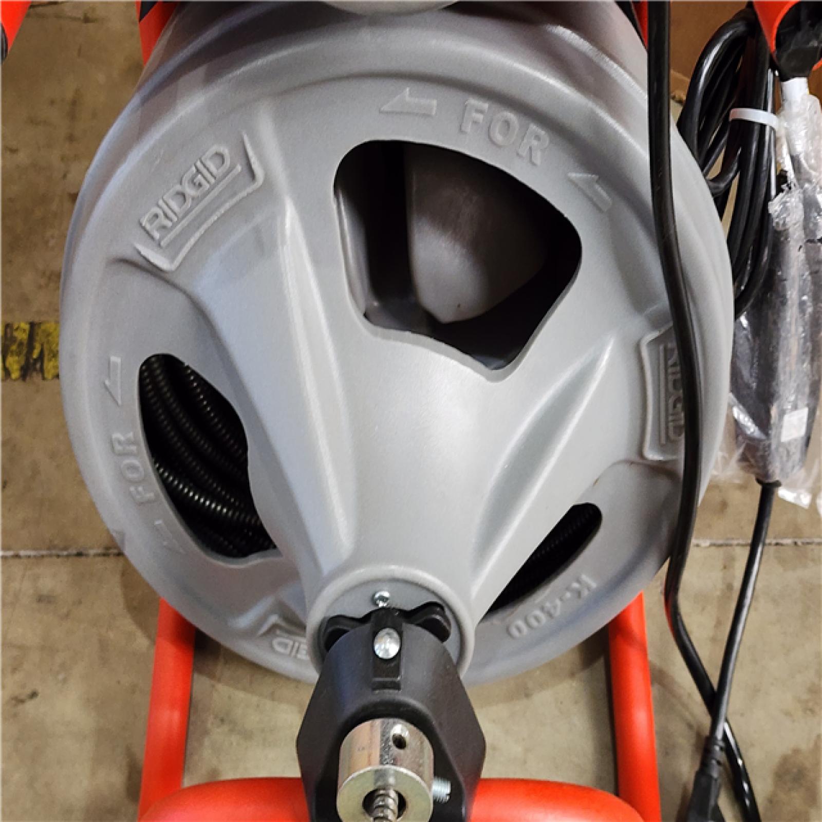 HOUSTON LOCATION - AS-IS RIDGID K-400 Drain Cleaning Snake Auger 120-Volt Drum Machine