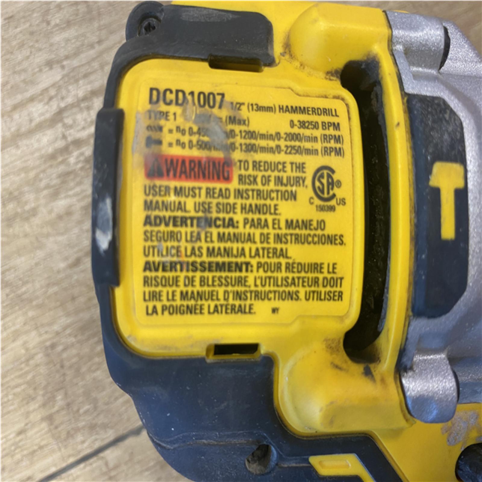 AS-IS DEWALT 20V MAX Brushless Cordless 1/2 3-Speed Hammer Drill (Tool-Only)