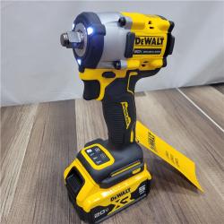 LIKE NEW! DEWALT ATOMIC 20V MAX Lithium-Ion Brushless Cordless 1/2 in. Variable Speed Impact Wrench Kit with 5 Ah Battery and Charger