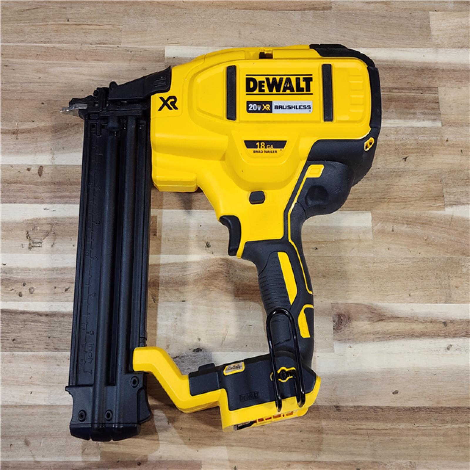 HOUSTON LOCATION - AS-IS DEWALT 20V MAX XR Lithium-Ion Electric Cordless 18-Gauge Brad Nailer (Tool Only)
