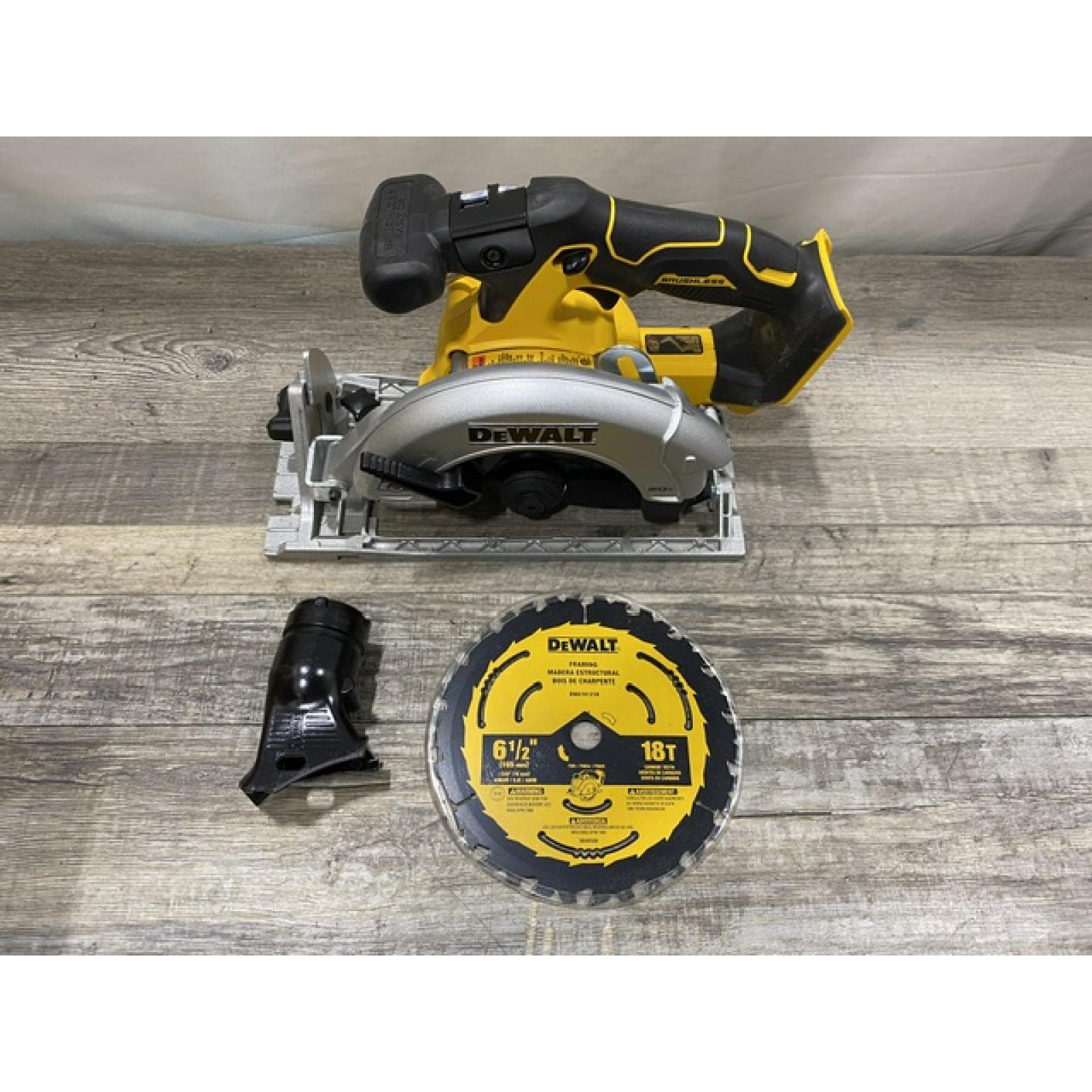 AS-IS DEWALT 20V MAX Cordless Brushless 6-1/2 in. Sidewinder Style Circular Saw (Tool Only)
