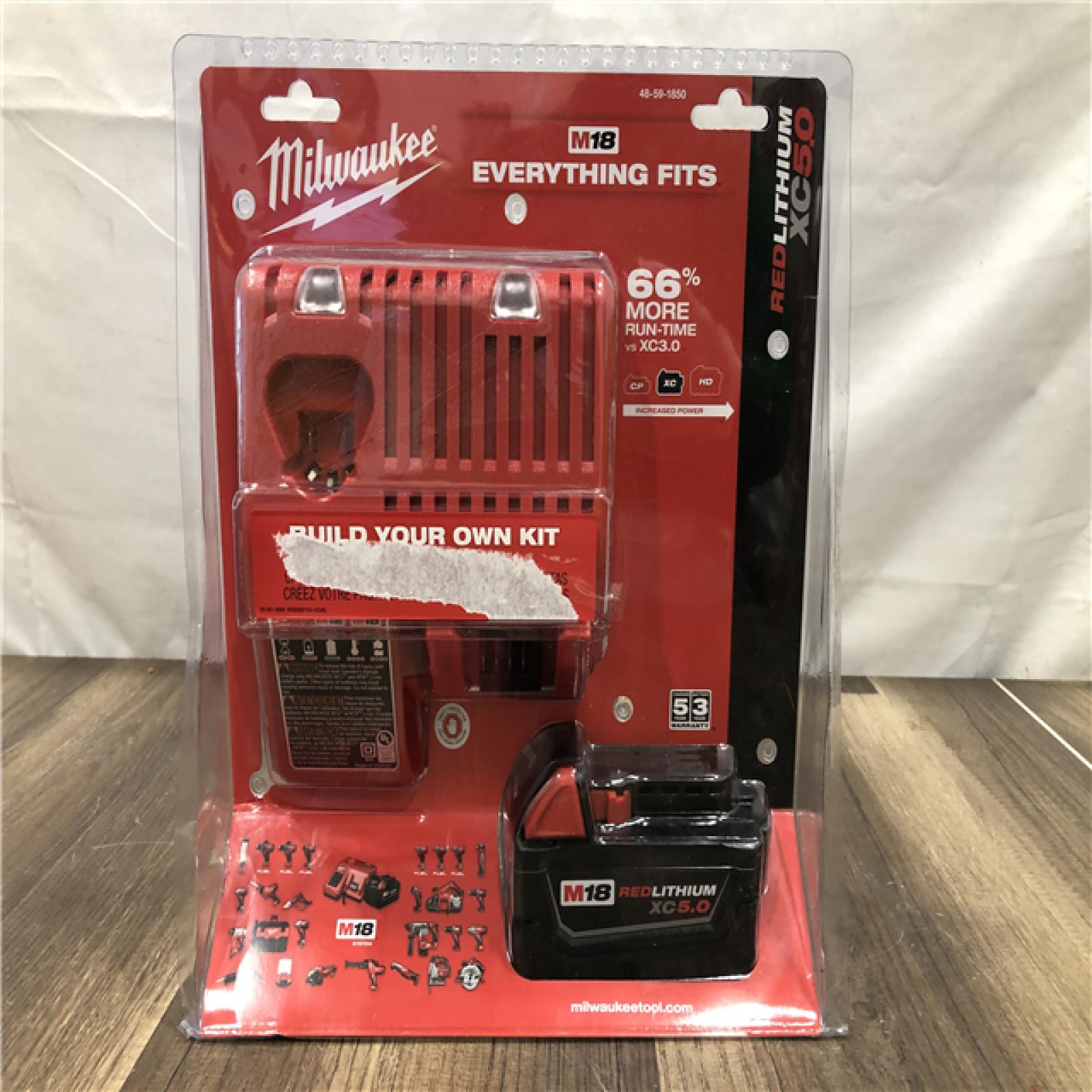 NEW- Milwaukee M18 18-Volt Lithium-Ion XC Starter Kit