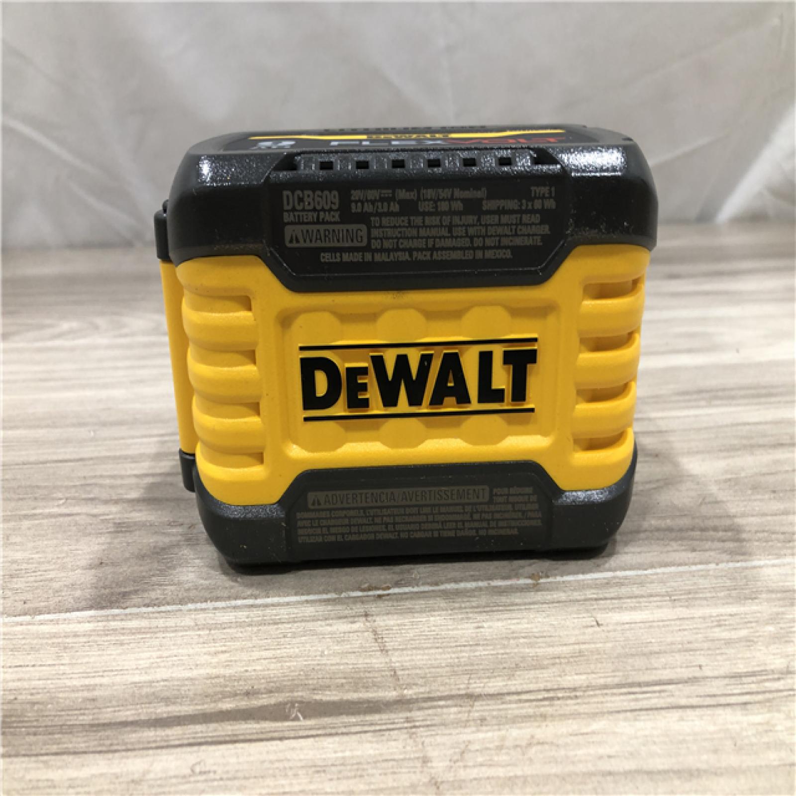 AS-IS FLEXVOLT 20V/60V MAX Lithium-Ion 9. 0 Ah Battery Pack and Charger Starter Kit