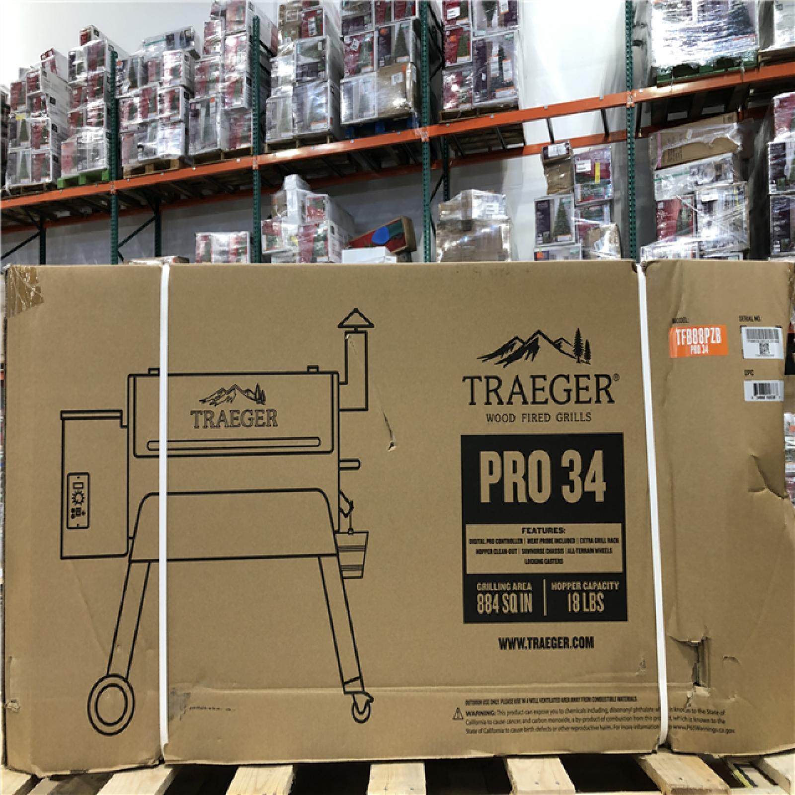 DALLAS LOCATION- NEW!- Traeger Pro Series 34-Pellet Grill and Smoker in Bronze