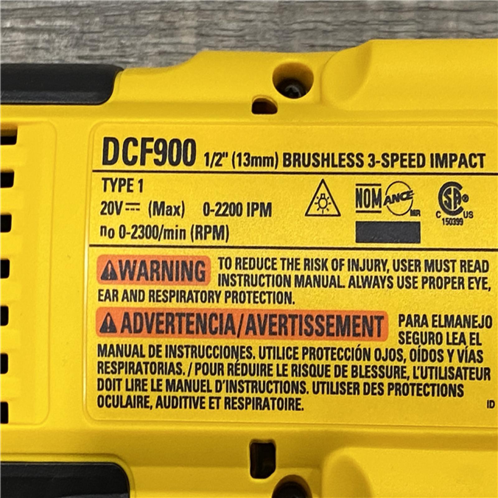 AS-IS DEWALT 20V MAX Lithium-Ion Cordless 1/2 in. Impact Wrench Kit