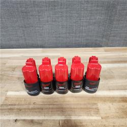 HOUSTON LOCATION - AS-IS MILWAUKEE BATTERY PACK QTY - 10