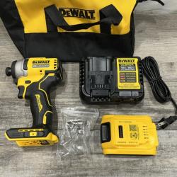 AS-IS DEWALT Atomic 20V Max Lithium-Ion Brushless Cordless Compact 1/4 in. Impact Driver Kit