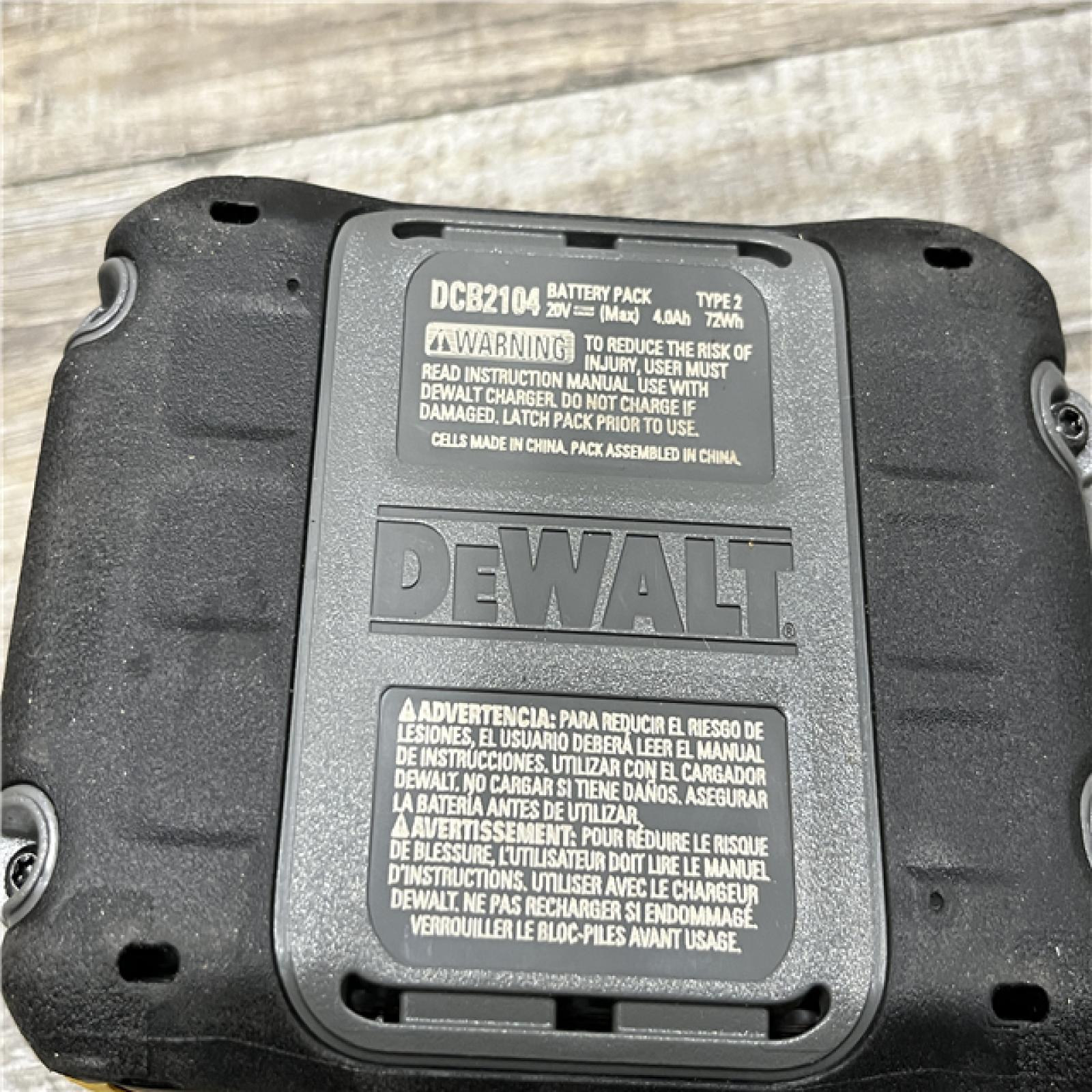 AS-IS DEWALT 20V MAX XR Power-Pack Lithium-Ion Starter Kit with 4. 0Ah Battery and Charger