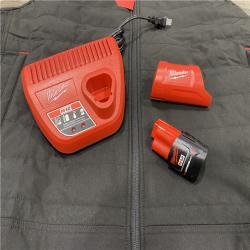 AS-IS Milwaukee Men's Large 12-Volt Lithium-Ion Cordless Axis Black Heated Vest Kit