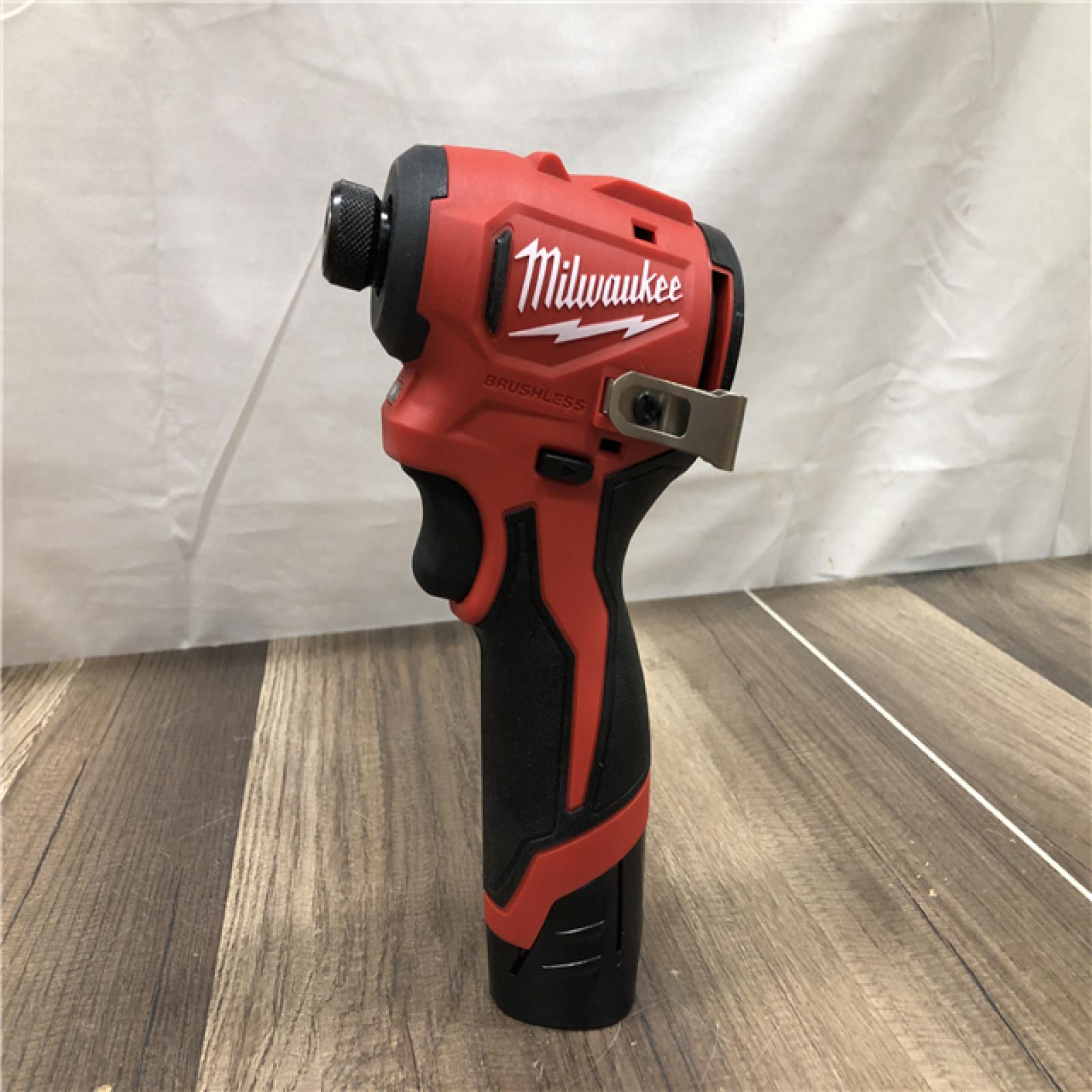 AS-IS Milwaukee 12-Volt Lithium-Ion Brushless Cordless Subcompact Drill &Impact Driver Combo Kit
