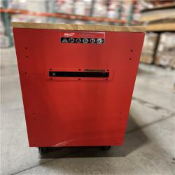 DALLAS LOCATION- AS-IS  Milwaukee Tool Storage 52 in. W x 22 in. D Heavy Duty Red Mobile Workbench Cabinet