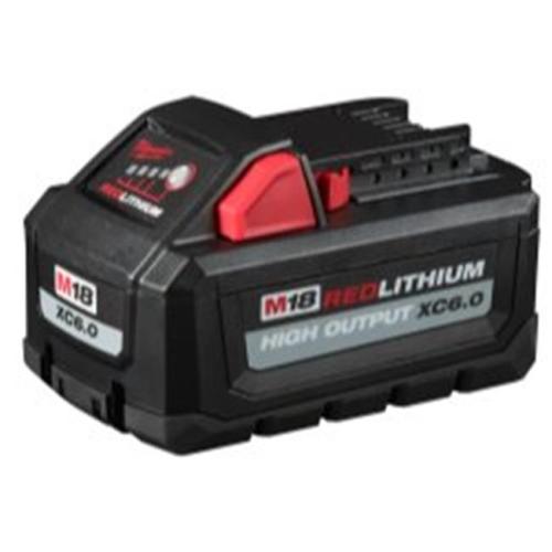 NEW- Milwaukee Electric Tools Mlw48-11-1862 M18 Redlithium High Output Xc 6.0 Battery - Pack of 2
