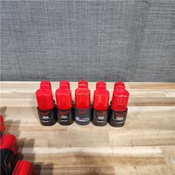 HOUSTON LOCATION - AS-IS MILWAUKEE BATTERY PACK QTY - 15
