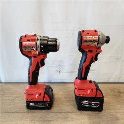 AS-IS- Milwaukee  18-Volt Lithium-Ion Brushless Cordless Compact Hammer Drill/Impact Combo Kit