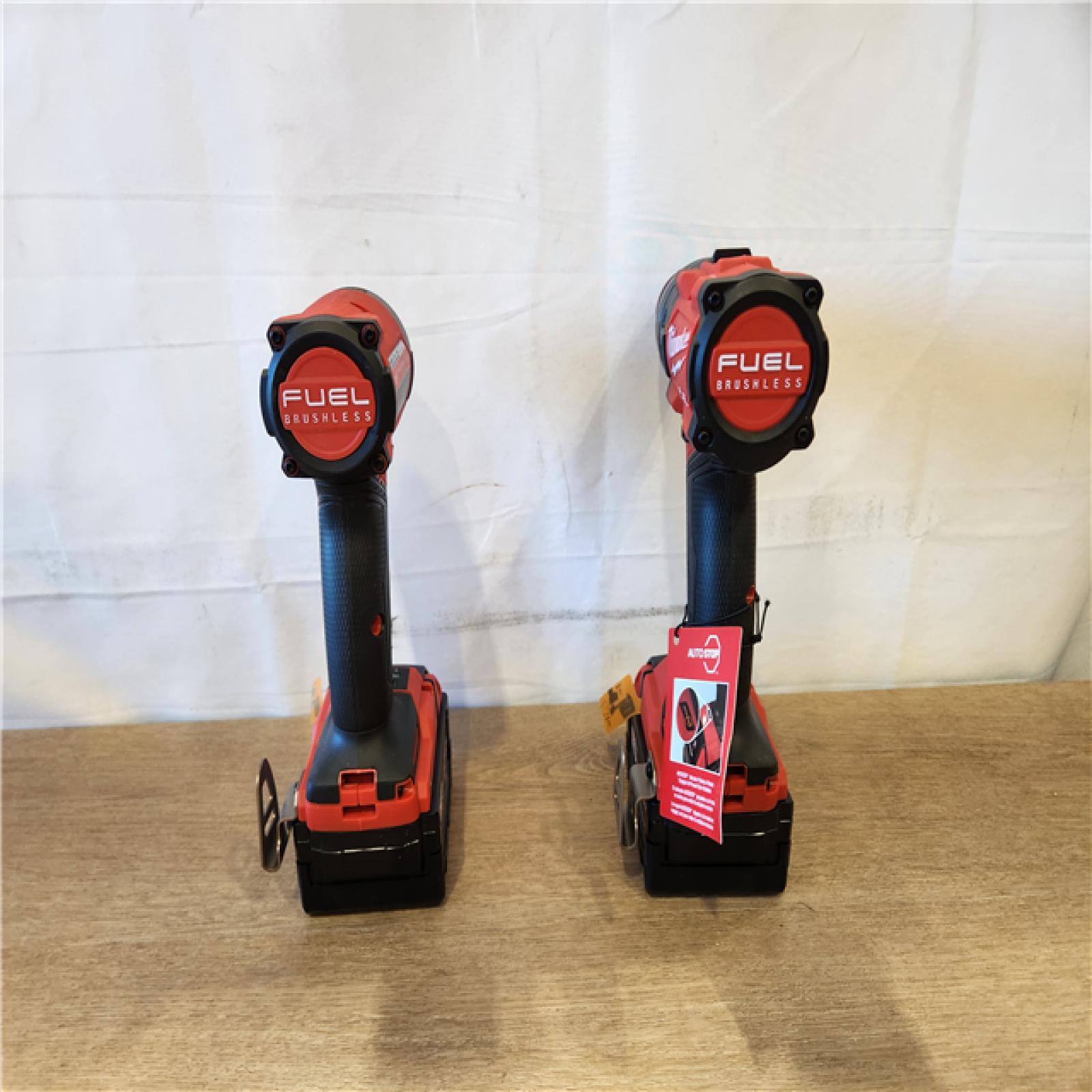 AS-IS- Milwaukee FUEL 18V Lithium-Ion Brushless Cordless Hammer Drill and Impact Driver Combo Kit