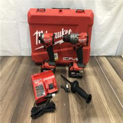 AS-IS Milwaukee FUEL 18V Lithium-Ion Brushless Cordless Hammer Drill and Impact Driver Combo Kit