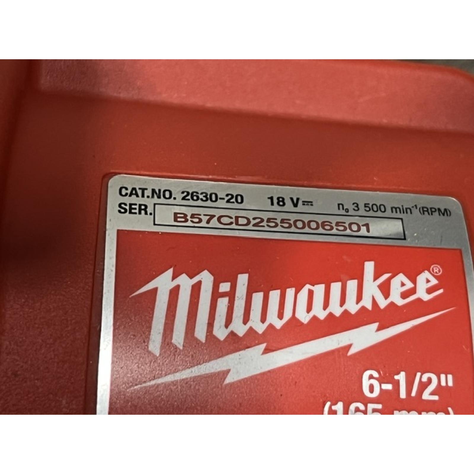 AS-IS Milwaukee 18V Lithium-Ion Cordless 6-1/2 in. Circular Saw (Tool-Only)