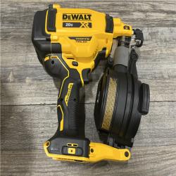AS-IS DEWALT 20V MAX Lithium-Ion 15-Degree Electric Cordless Roofing Nailer Kit