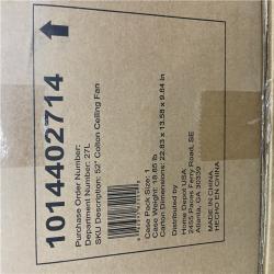 DALLAS LOCATION - Hampton Bay Colton 52 in. Indoor Brushed Nickel Standard Flush Mount Ceiling Fan PALLET -(35 UNITS)