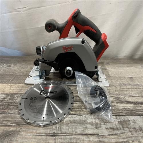 AS-IS Milwaukee 18V Lithium-Ion Cordless 6-1/2 in. Circular Saw (Tool-Only)