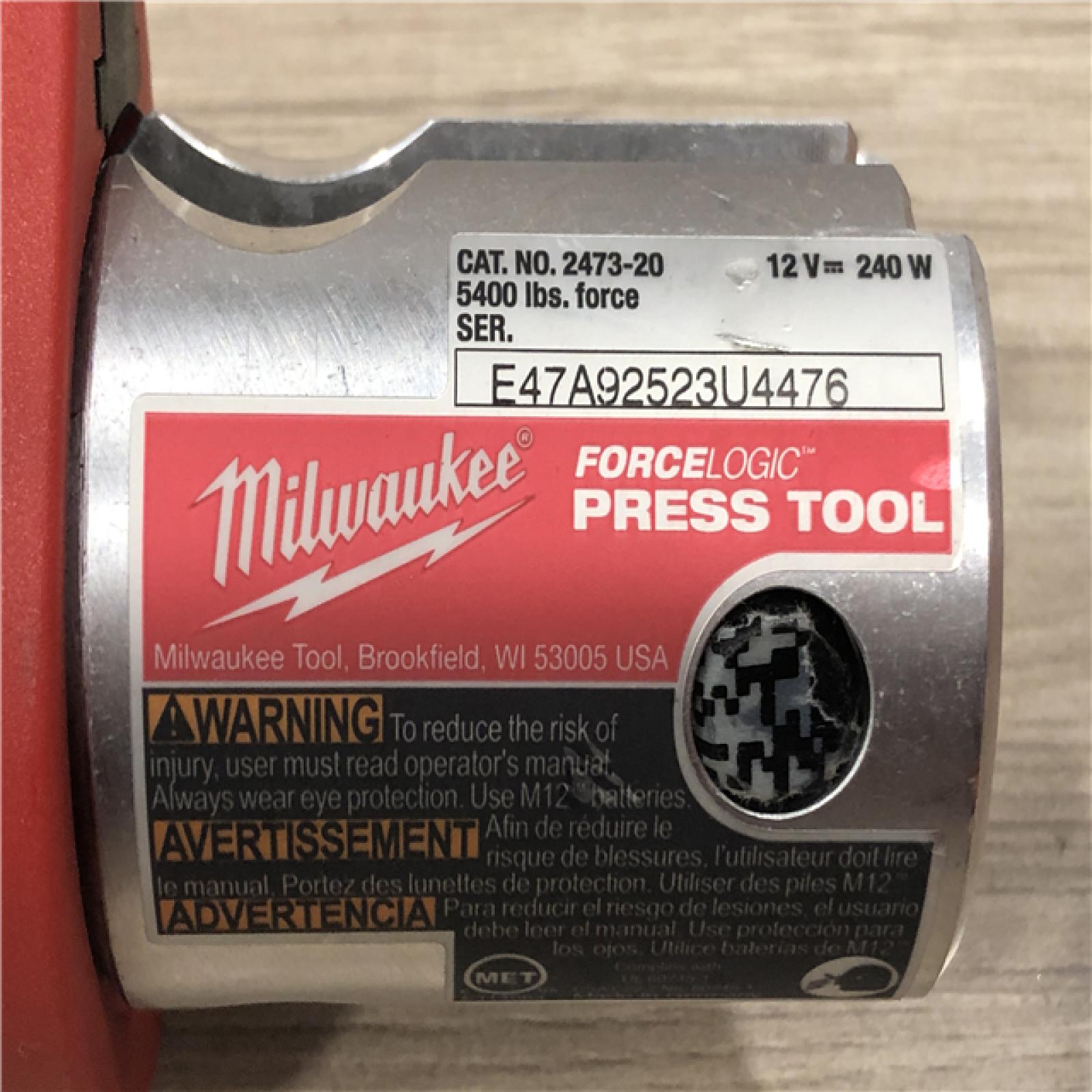 AS-IS MILWAUKEE 12-Volt Lithium-Ion Force Logic Cordless Press Tool Kit
