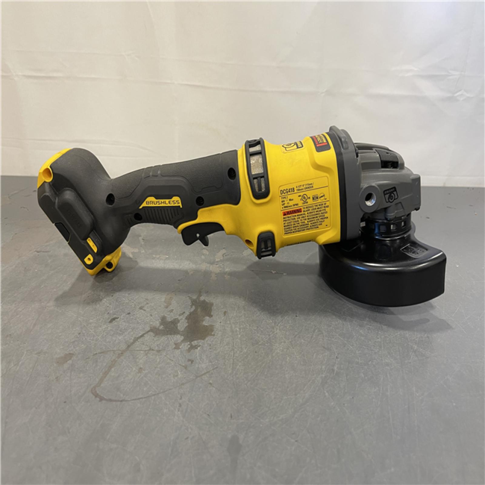 AS-IS - DEWALT FLEXVOLT 60V MAX Cordless Brushless 4.5 in. to 6 in. Small Angle Grinder with Kickback Brake