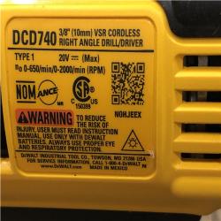 AS-IS DEWALT 20V MAX Cordless 3/8 in. Right Angle Drill/Driver (Tool Only)