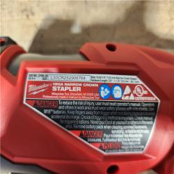 HOUSTON LOCATION - AS - IS Milwaukee FUEL 18-Volt Lithium-Ion Brushless Cordless 18-Gauge 1/4 in. Narrow Crown Stapler (Tool-Only)
